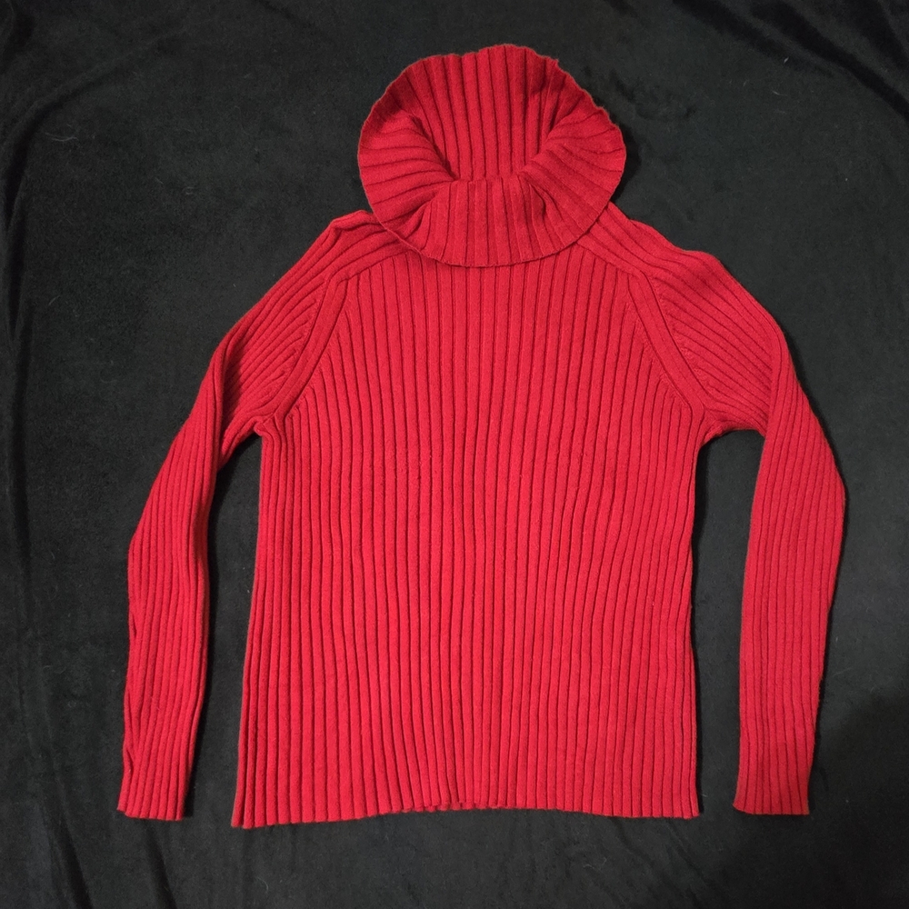 Banana Republic Vibrant Red Cowl Neck Sweater